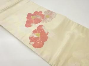 花々模様織出し名古屋帯